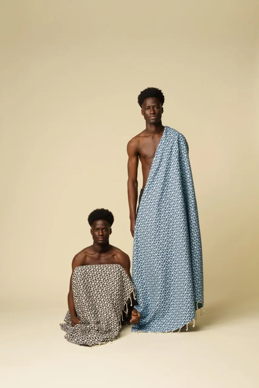 Futah - Pulse Blau Große Strandtuch (6)