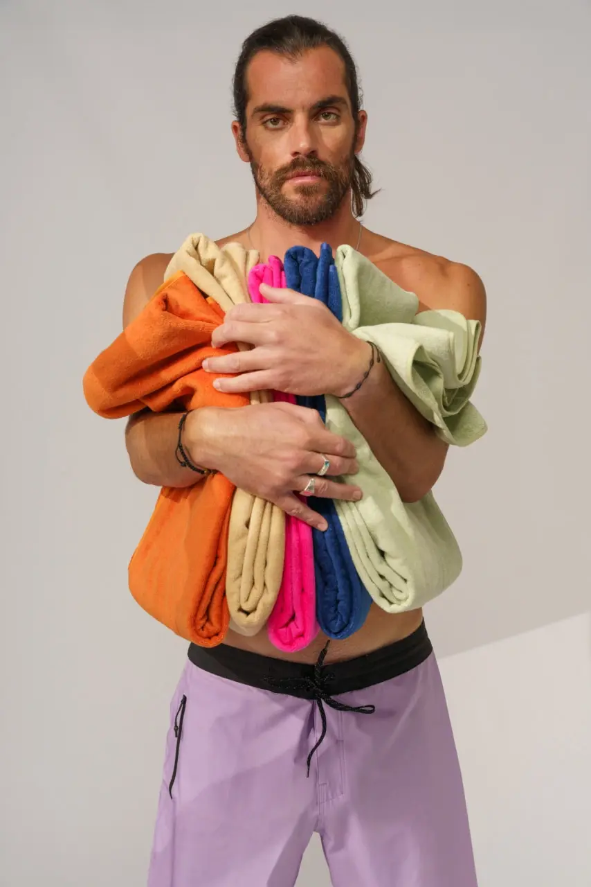 Futah - Ericeira Mokka  Frottiergewebe Strandtuch (6)