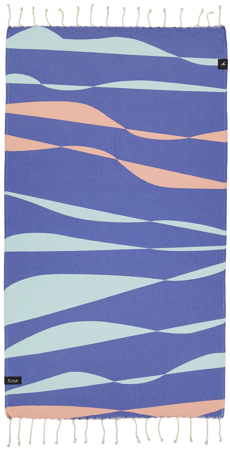 Futah - Sea Storm Blue Kinderhandtuch (1)