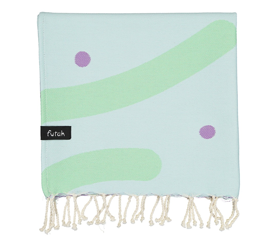 Futah - Algae Hell Blau Kinder Strandtuch  (2)