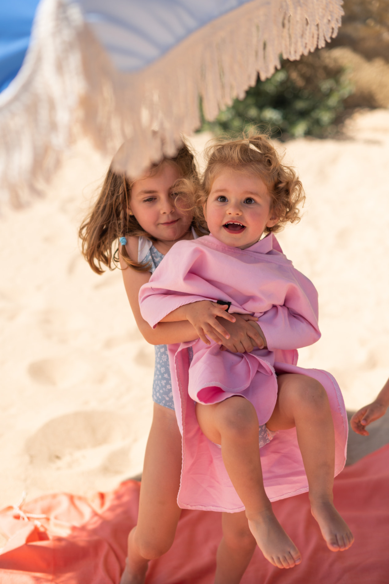 Futah - Ericeira Rosa Baby Poncho (3)