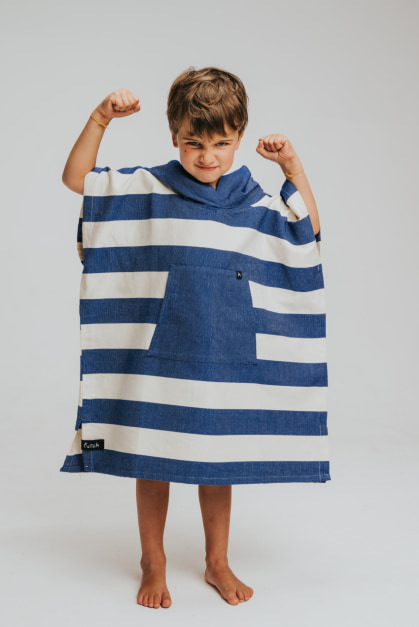 Bedu Blau Kids Poncho (2)
