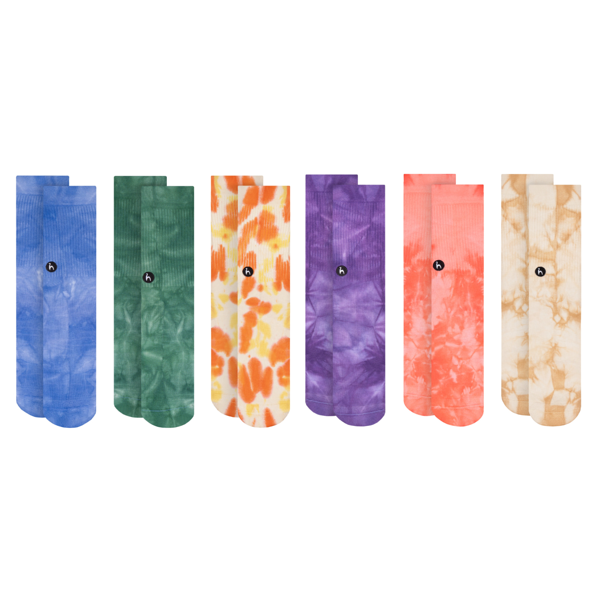 Futah - 6-Pack Tie Dye Socken (1)