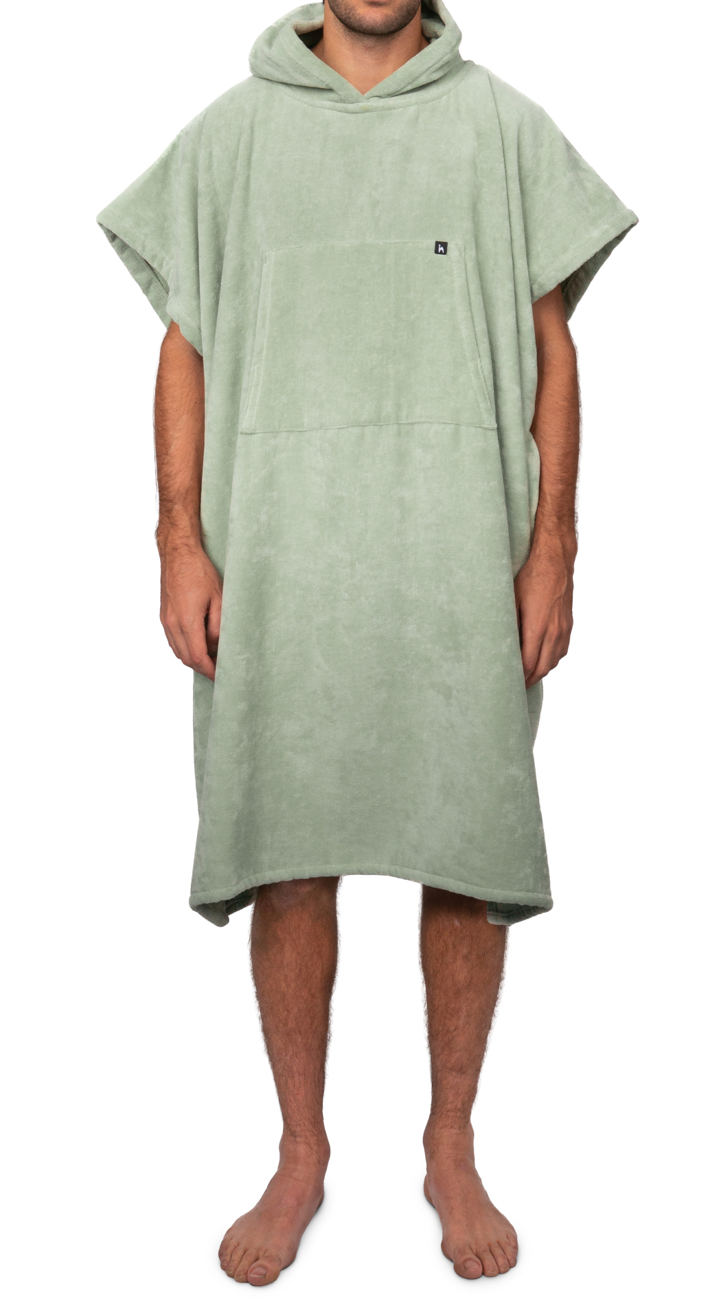 Futah - Ericeira Grüner Frottee Poncho  (3)