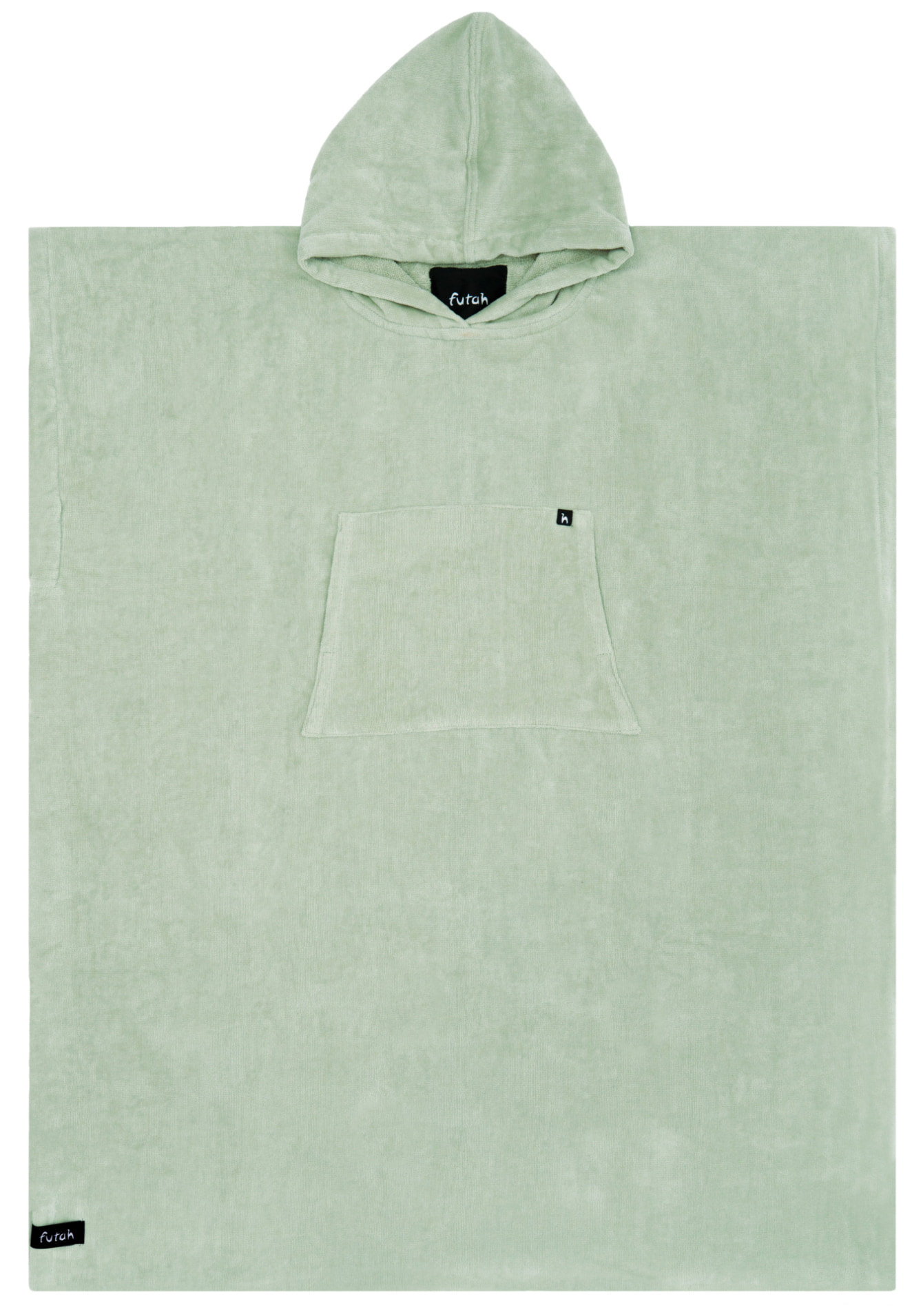 Futah - Ericeira Grüner Frottee Poncho  (1)