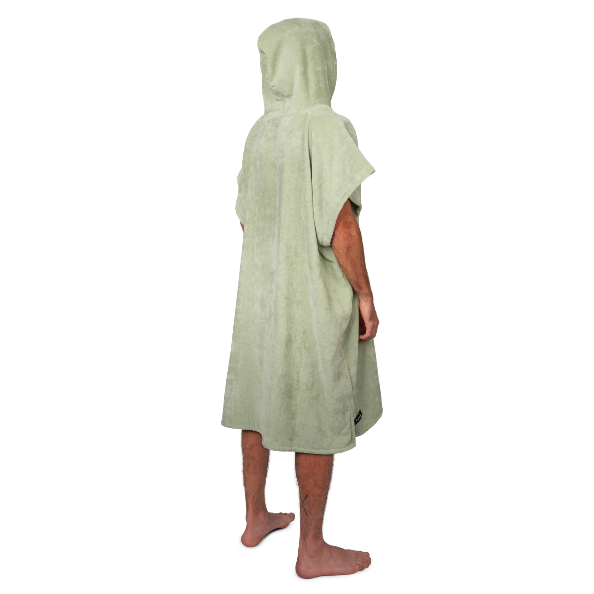 Futah - Ericeira Grüner Frottee Poncho  (5)