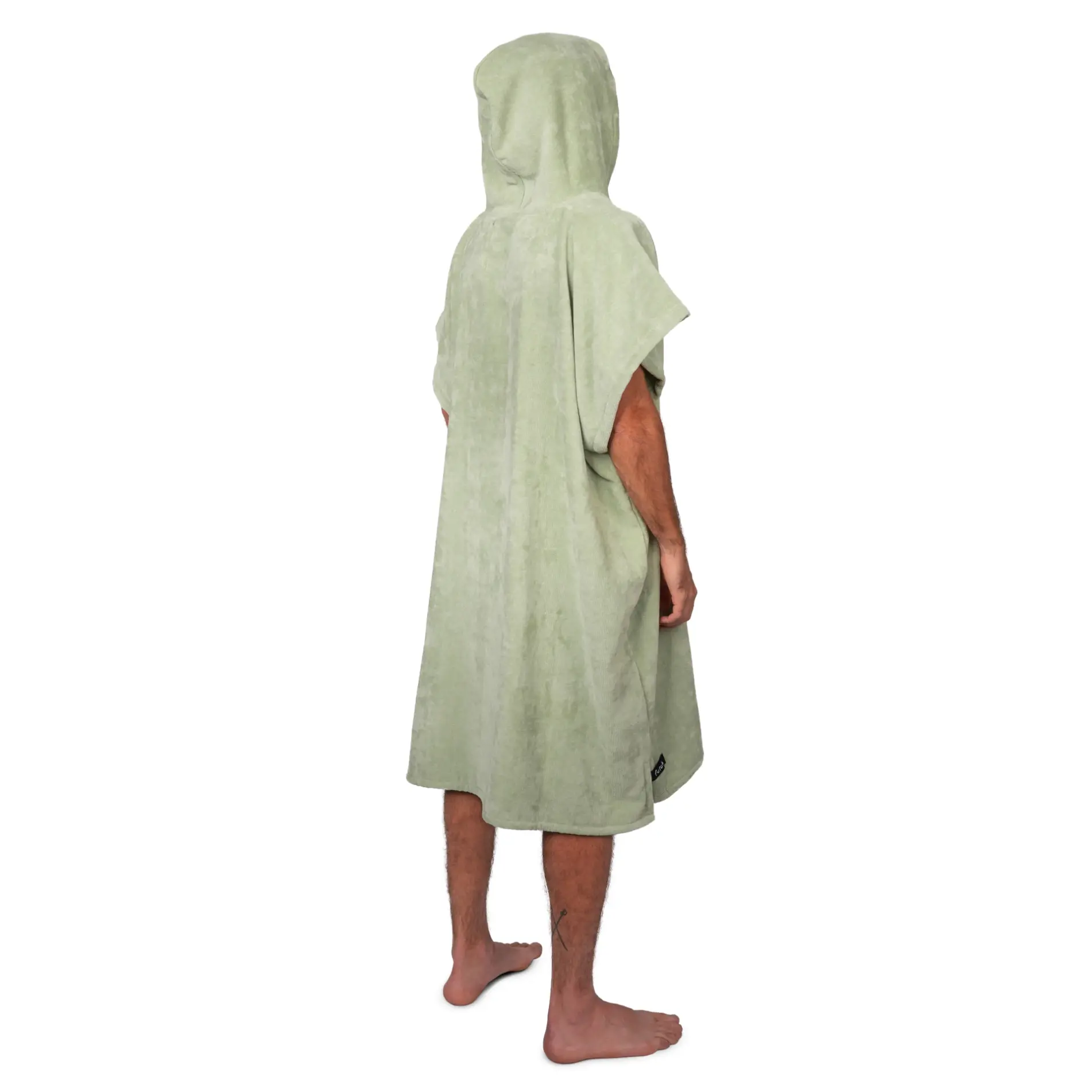 Futah - Ericeira Green Terry Poncho (5)