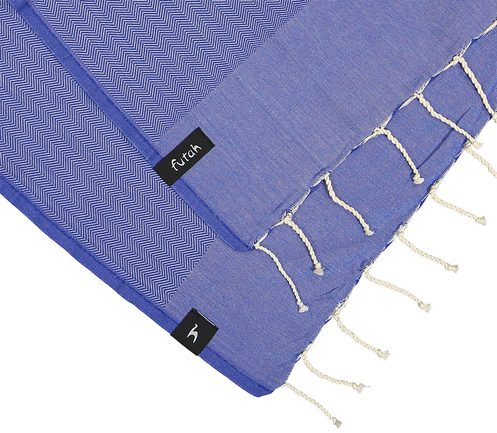 Futah - Ericeira Marine blau Strandtuch (2)