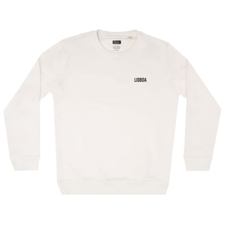 Sweatshirt weiß Bio-Baumwolle - Lisboa