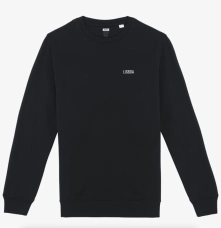 Sweatshirt Schwarz Bio-Baumwolle - Lisboa