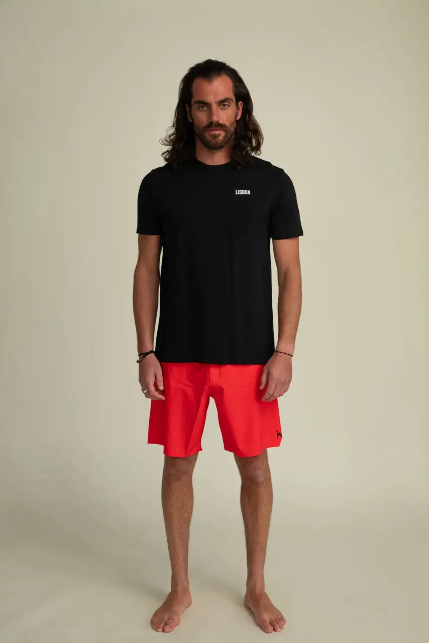 Futah - T-Shirt Schwarz Bio-Baumwolle - Lisboa (1)