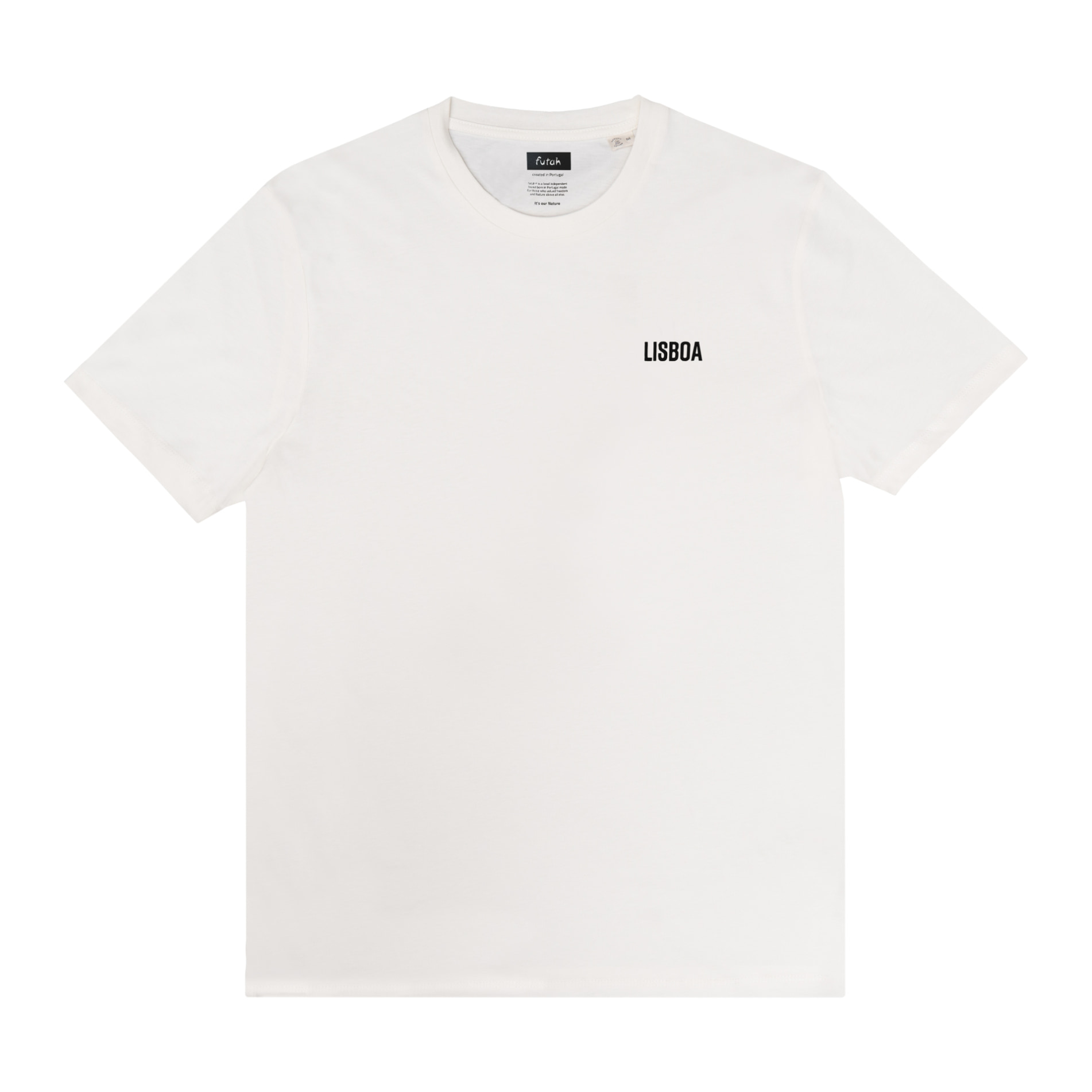 Futah - T-Shirt weiß Bio-Baumwolle - Lisboa (1)