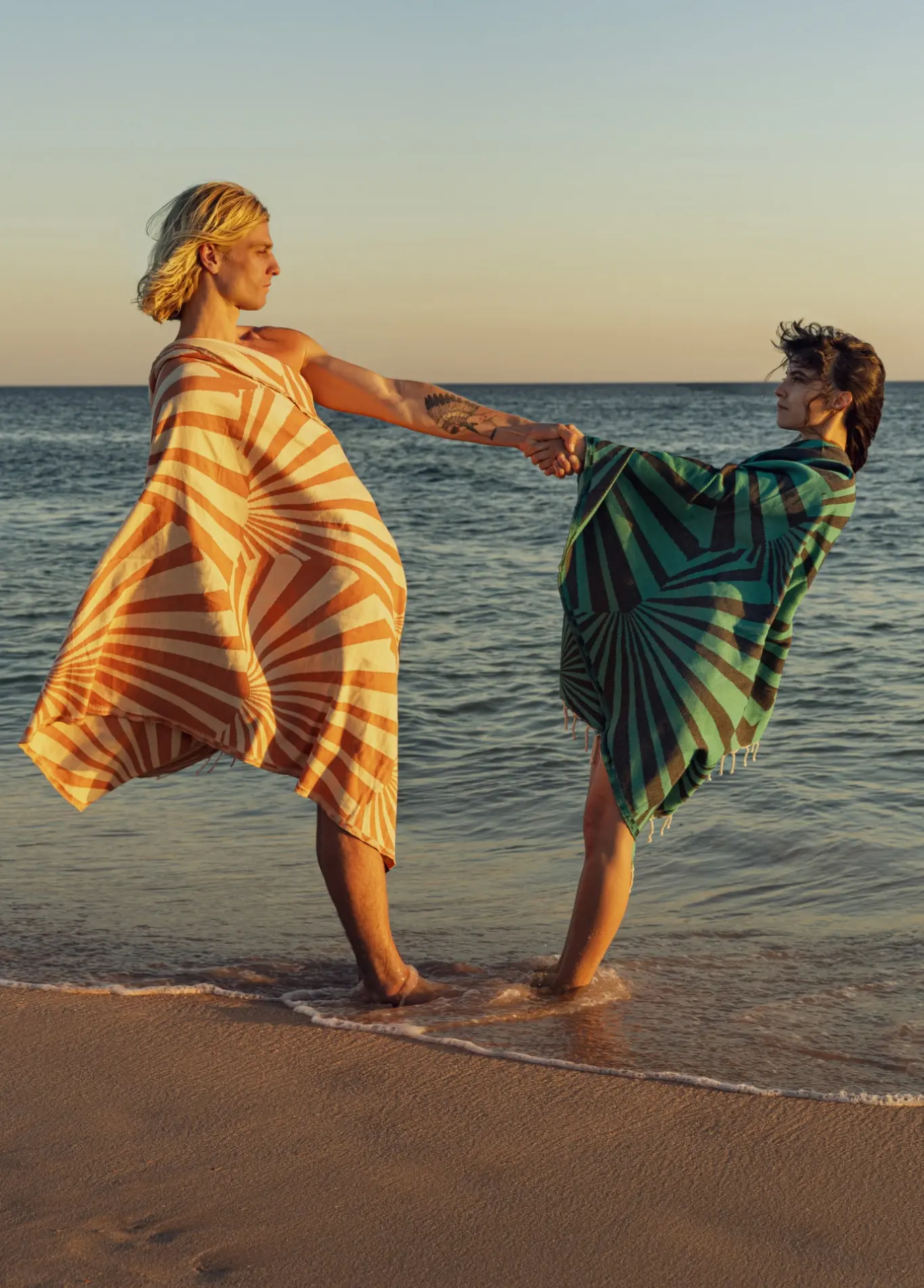 Futah - Taiga Grün Strandtuch (5)