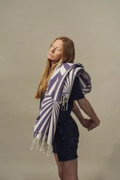 Taiga Lila Strandtuch  (2)