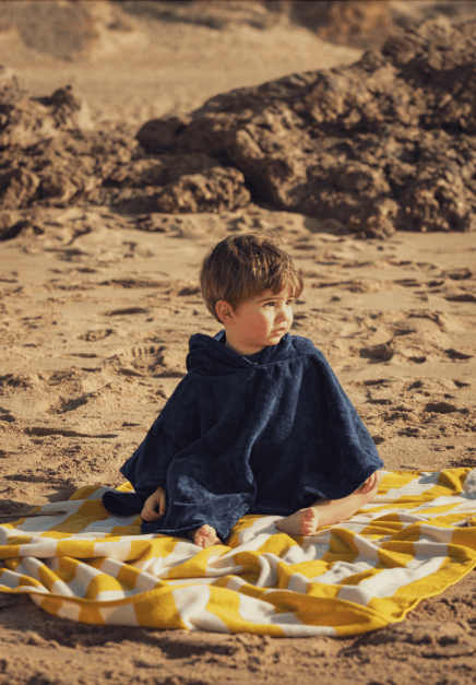 Ericeira Blau Frottee Poncho Baby (2)