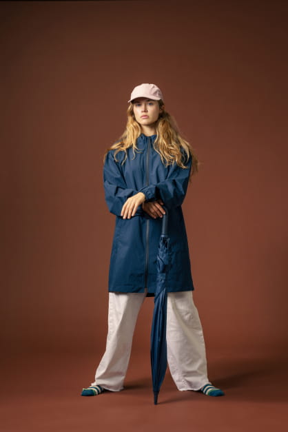Wasserdichter Parka Blau