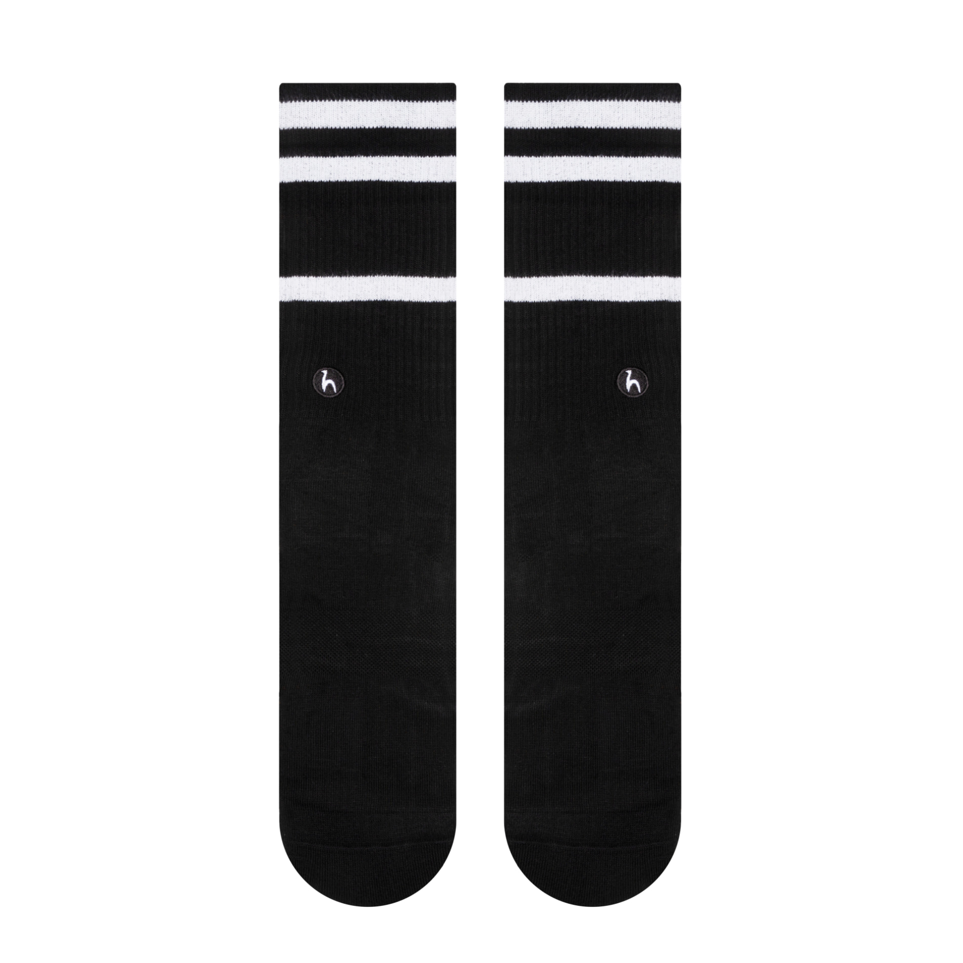 Futah - Gestreift Schwarz Weiß socken (2)