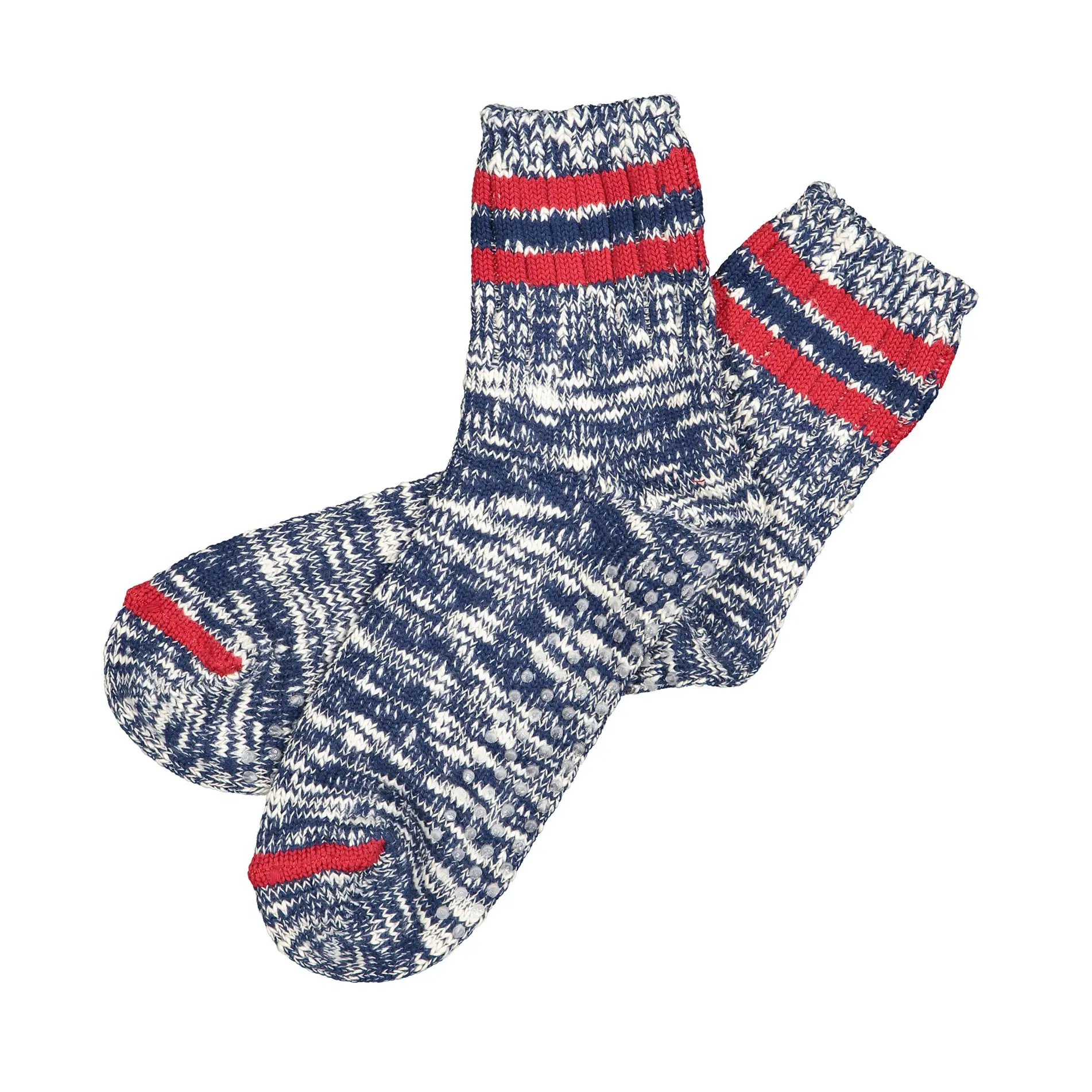 Futah -  Blaue Socken aus Flamé-Baumwolle (2)