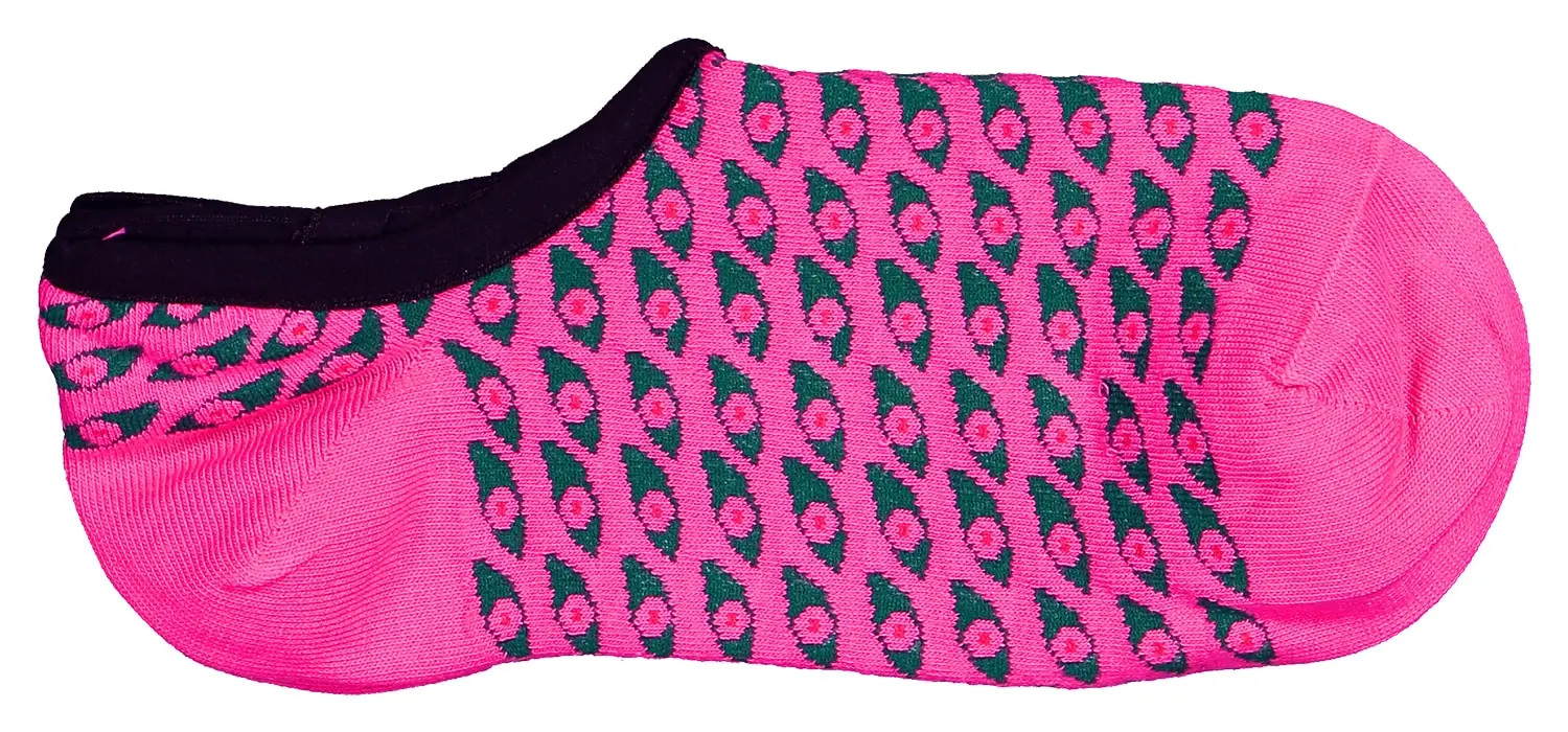 Futah - Daintree No Show Pink Socks (1)