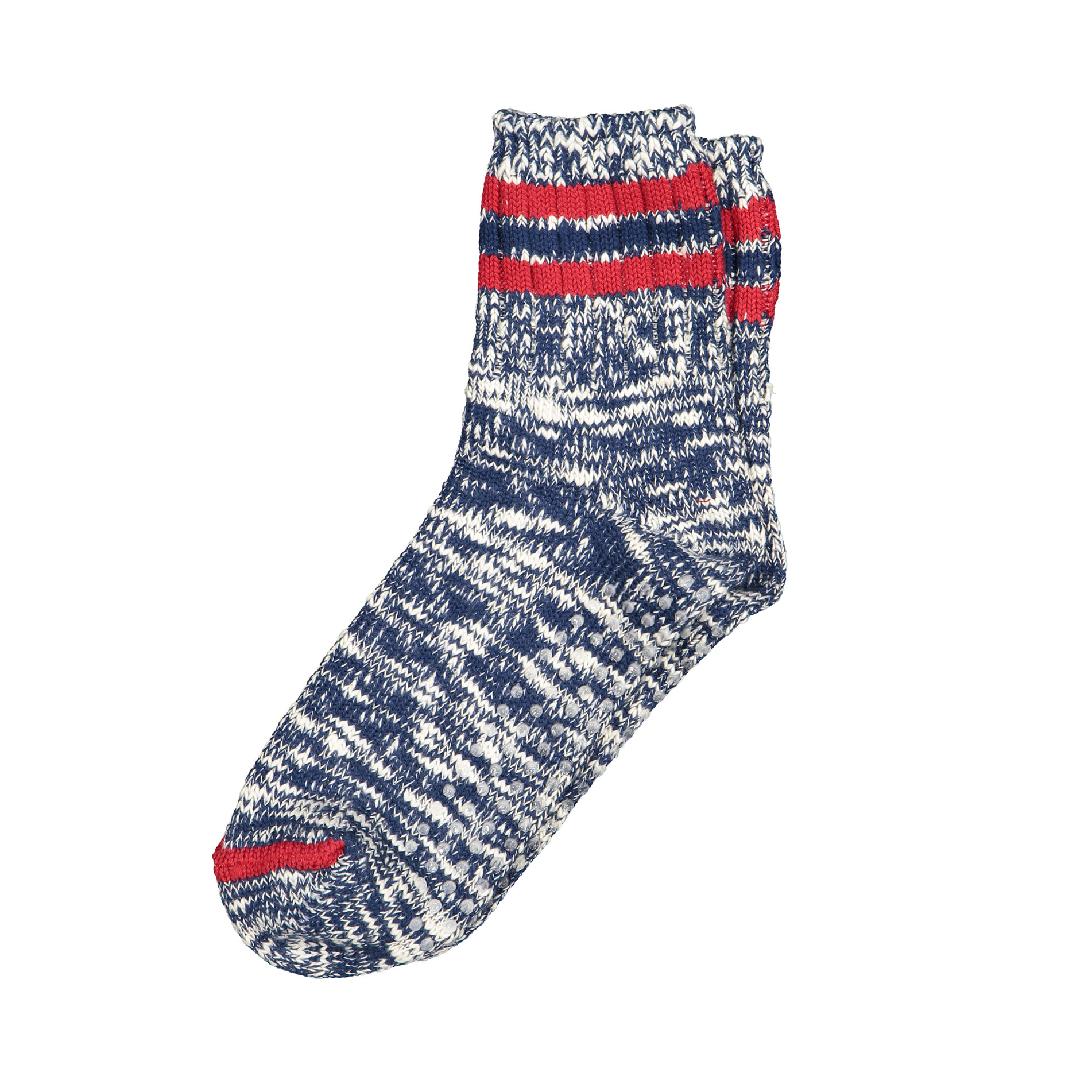 Futah -  Blaue Socken aus Flamé-Baumwolle (1)