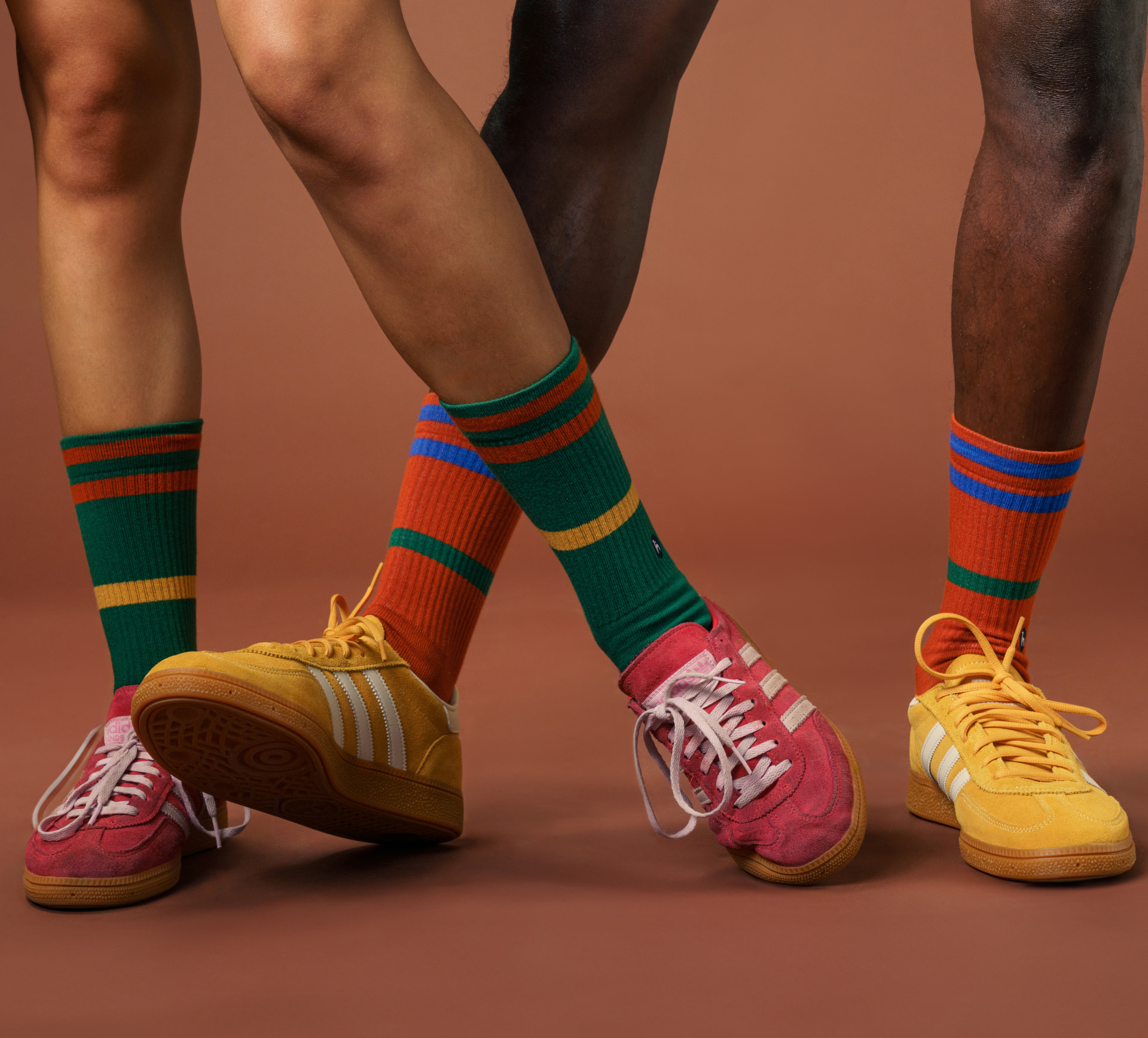 Futah - Gestreift Grün Ton socken (4)