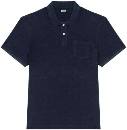 Frottee Polo Blau