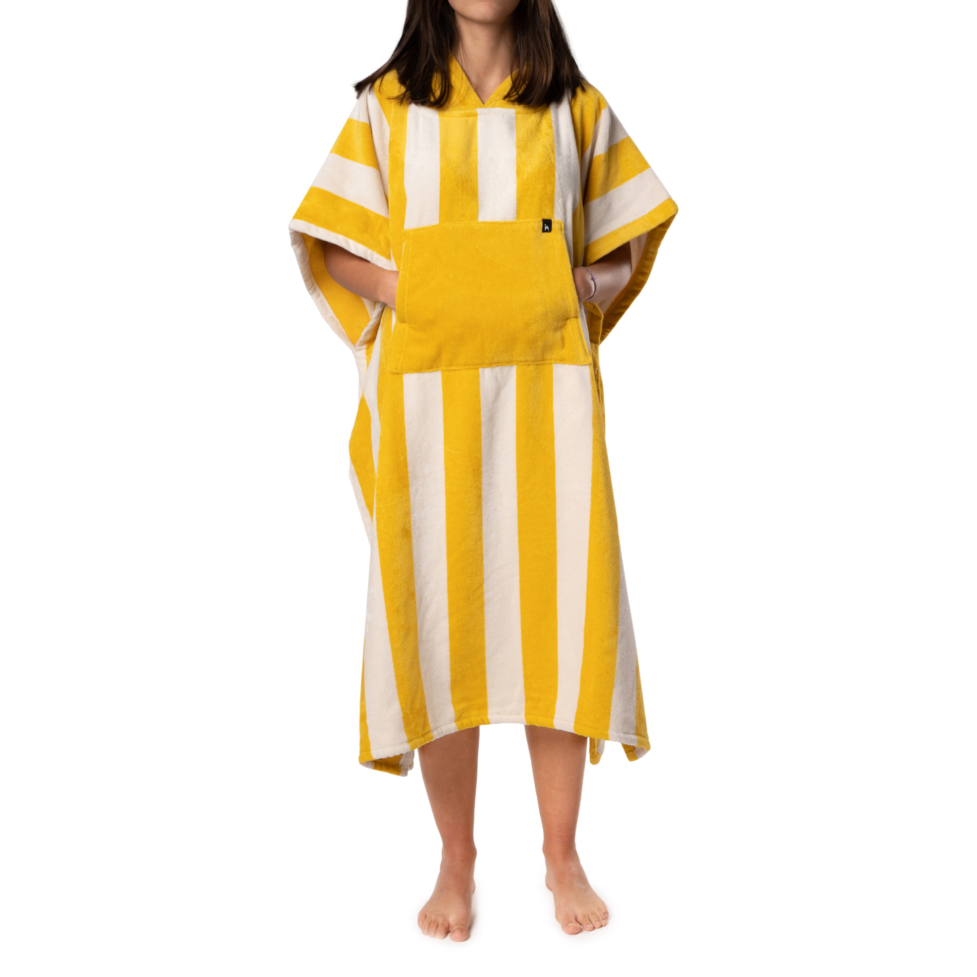 Futah - Bedu Gelb Frottee Poncho (4)