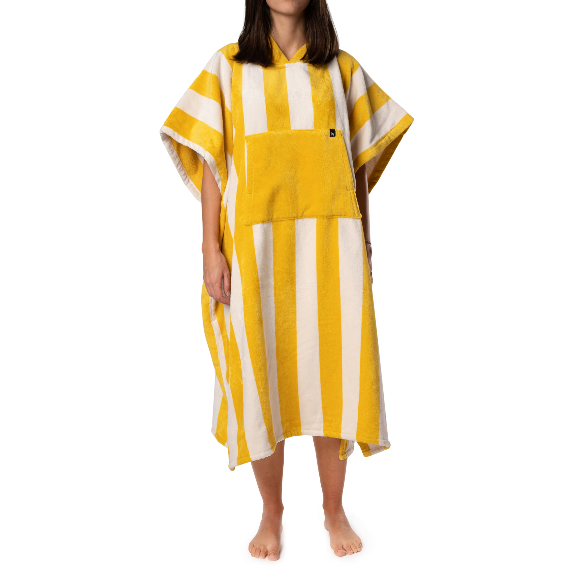 Futah - Bedu Gelb Frottee Poncho (3)