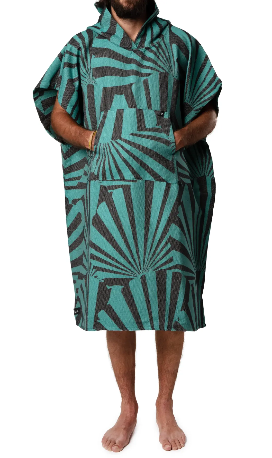 Futah - Poncho Taiga Grün (2)