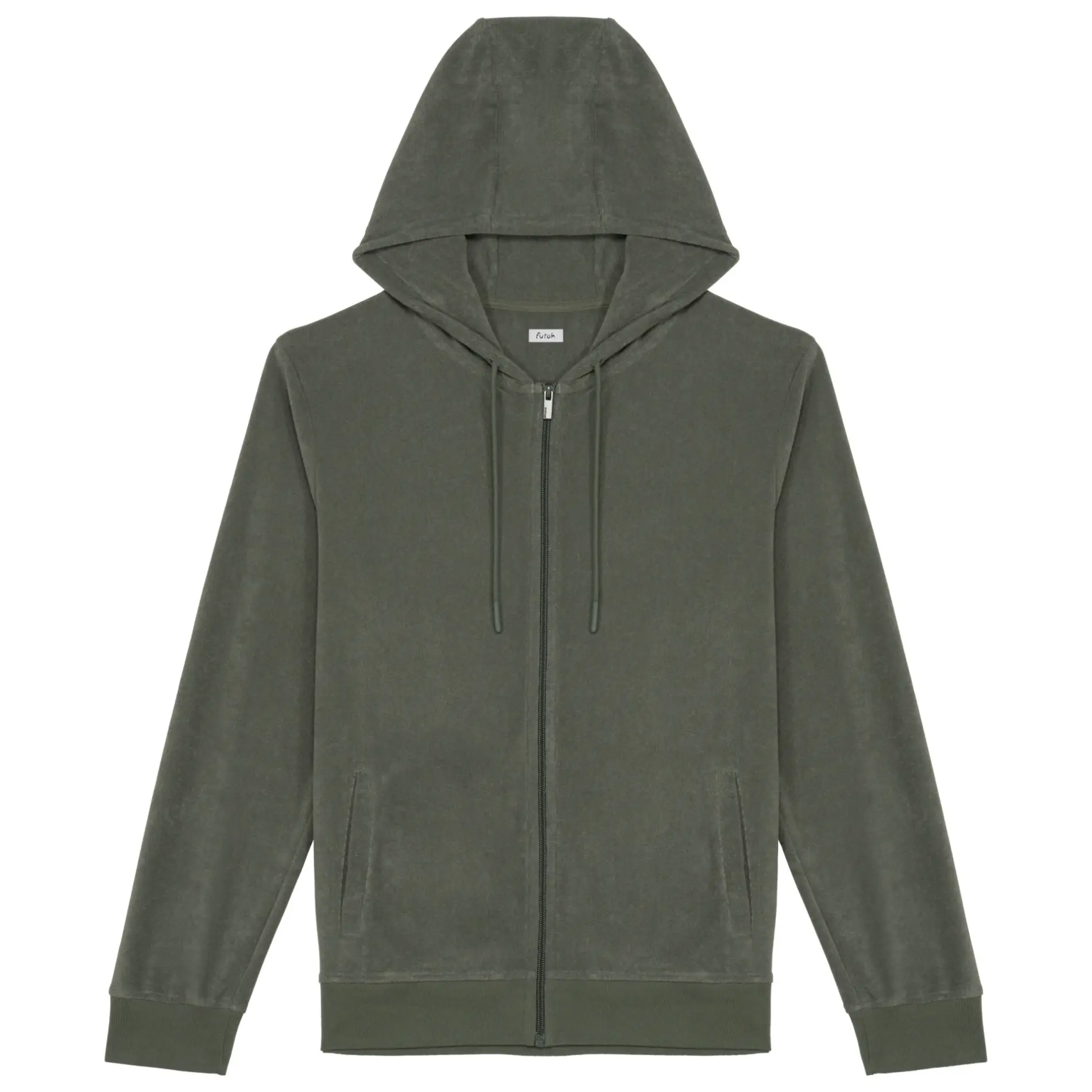 Futah - Terry Hoodie Khaki (1)
