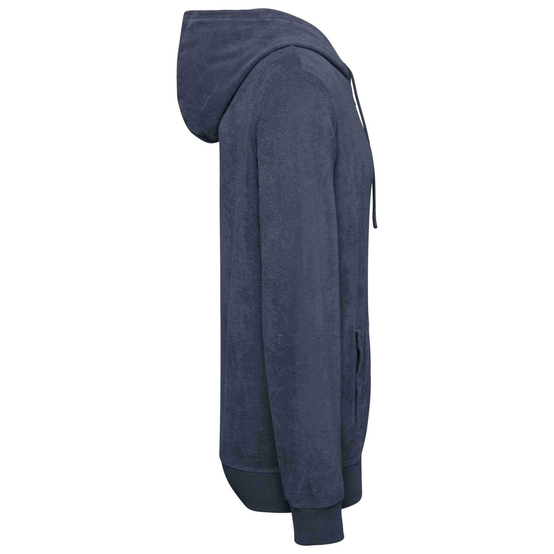 Futah - Frottee-Kapuzenpullover Blau (5)