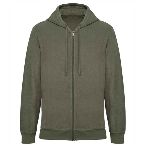 Futah - Frottee-Kapuzenpullover Khaki (1)