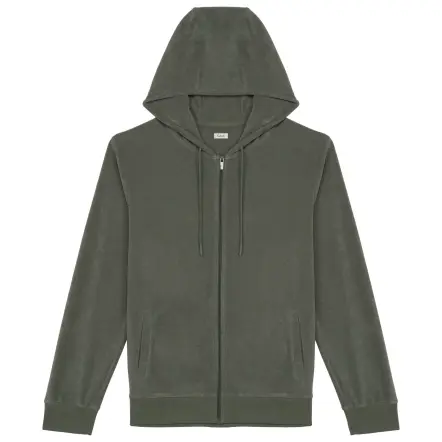 Futah Frottee-Kapuzenpullover Khaki