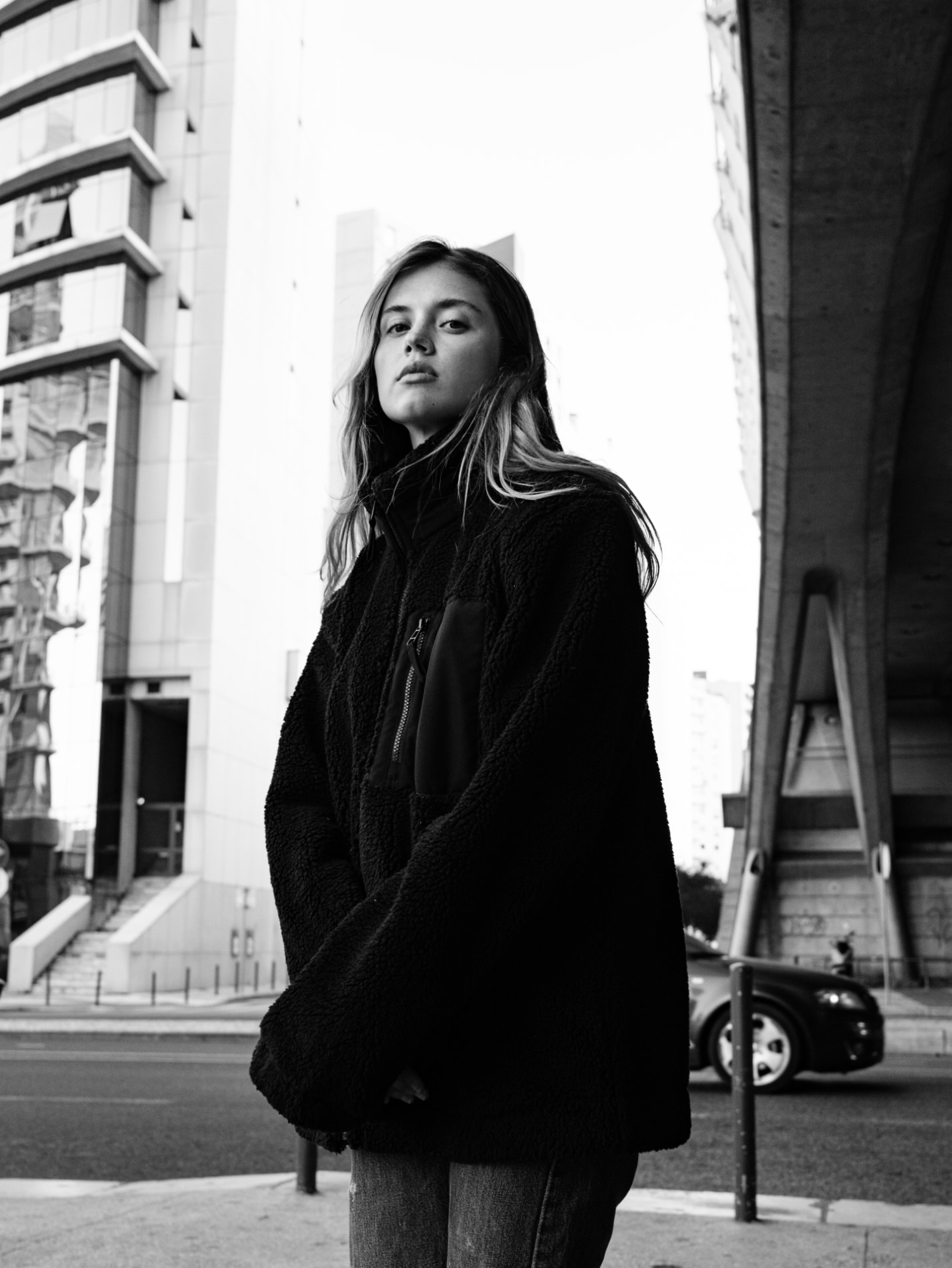 Futah - Sherpa Jacke Schwarz (2)