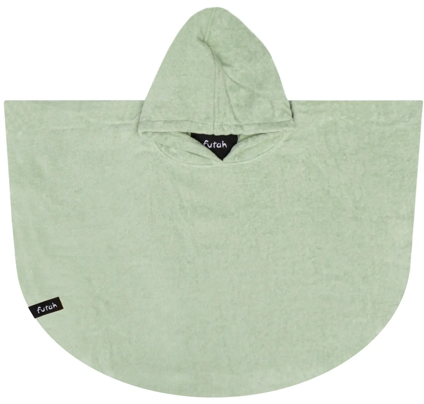 Futah - Ericeira Grüner Frottee Poncho Baby (1)