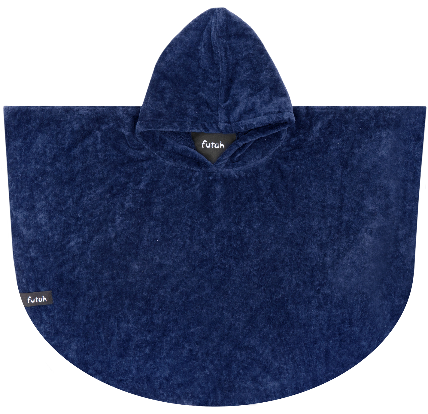 Futah - Ericeira Blau Frottee Poncho Baby (1)