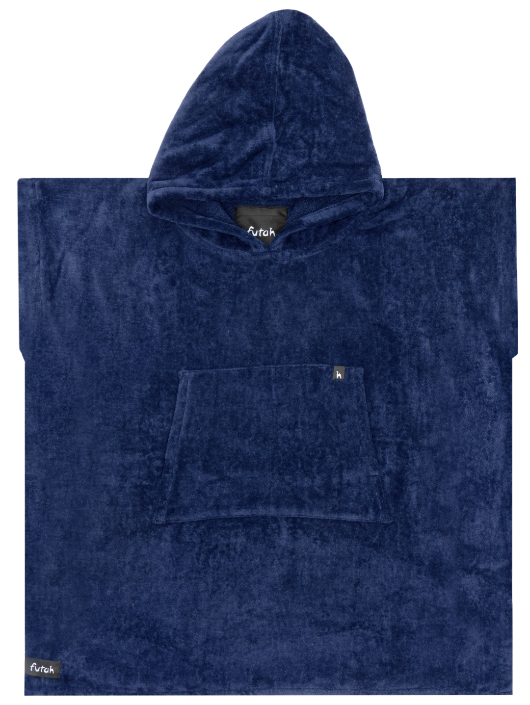 Futah - Ericeira Blau Frottee Poncho Kinder (1)