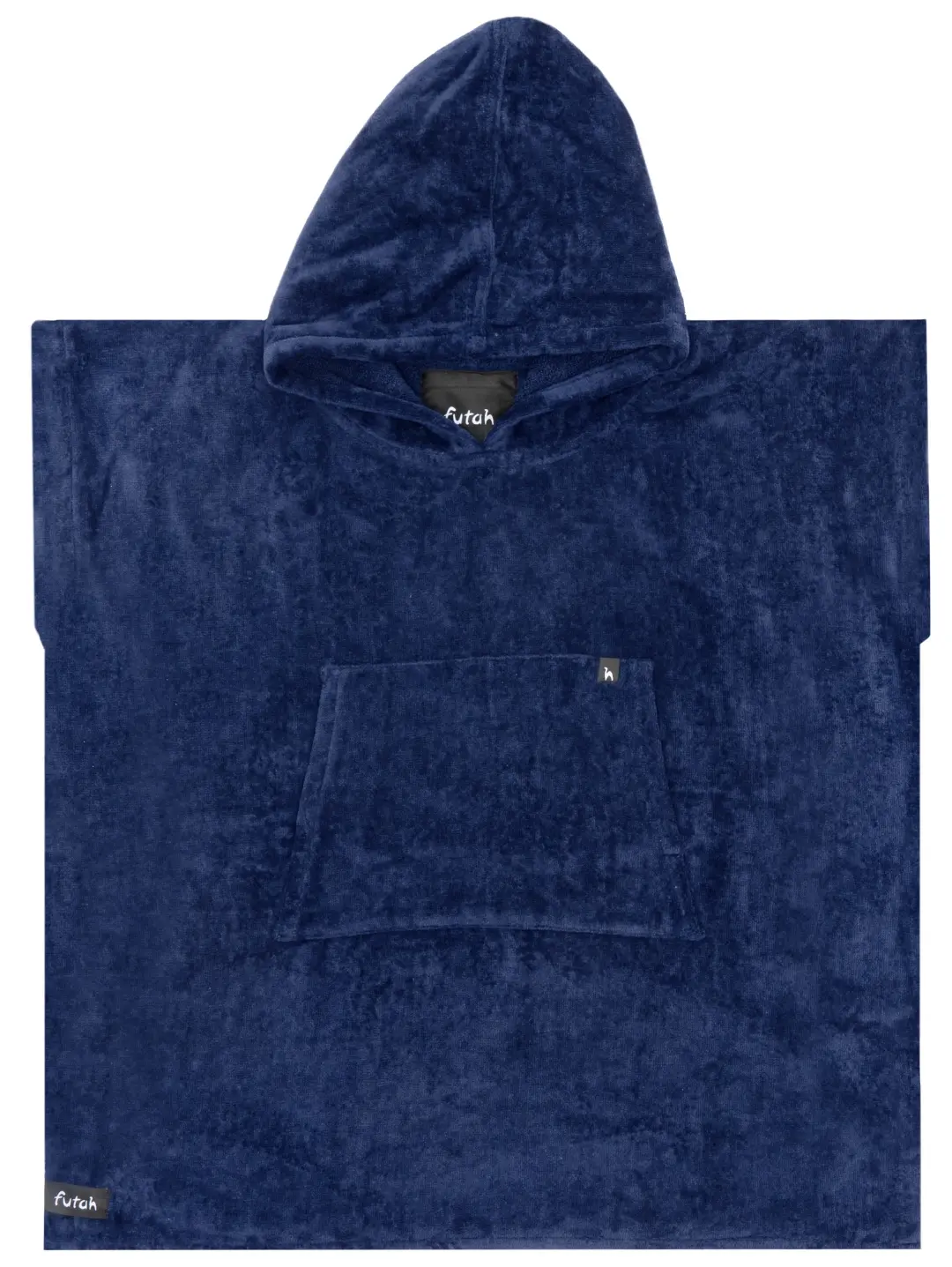 Futah - Ericeira Blau Frottee Poncho Kinder (1)