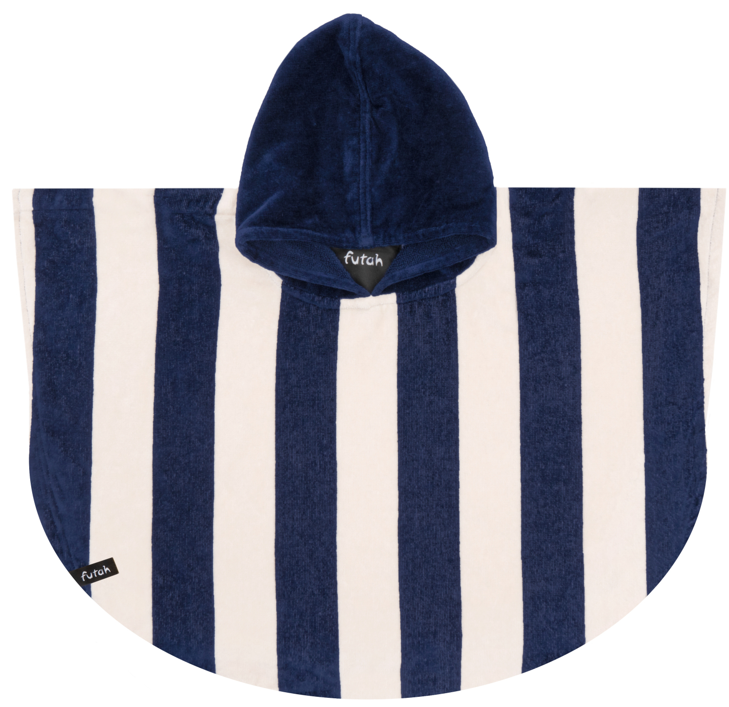 Futah - Bedu Blau Frottee Poncho Baby (1)