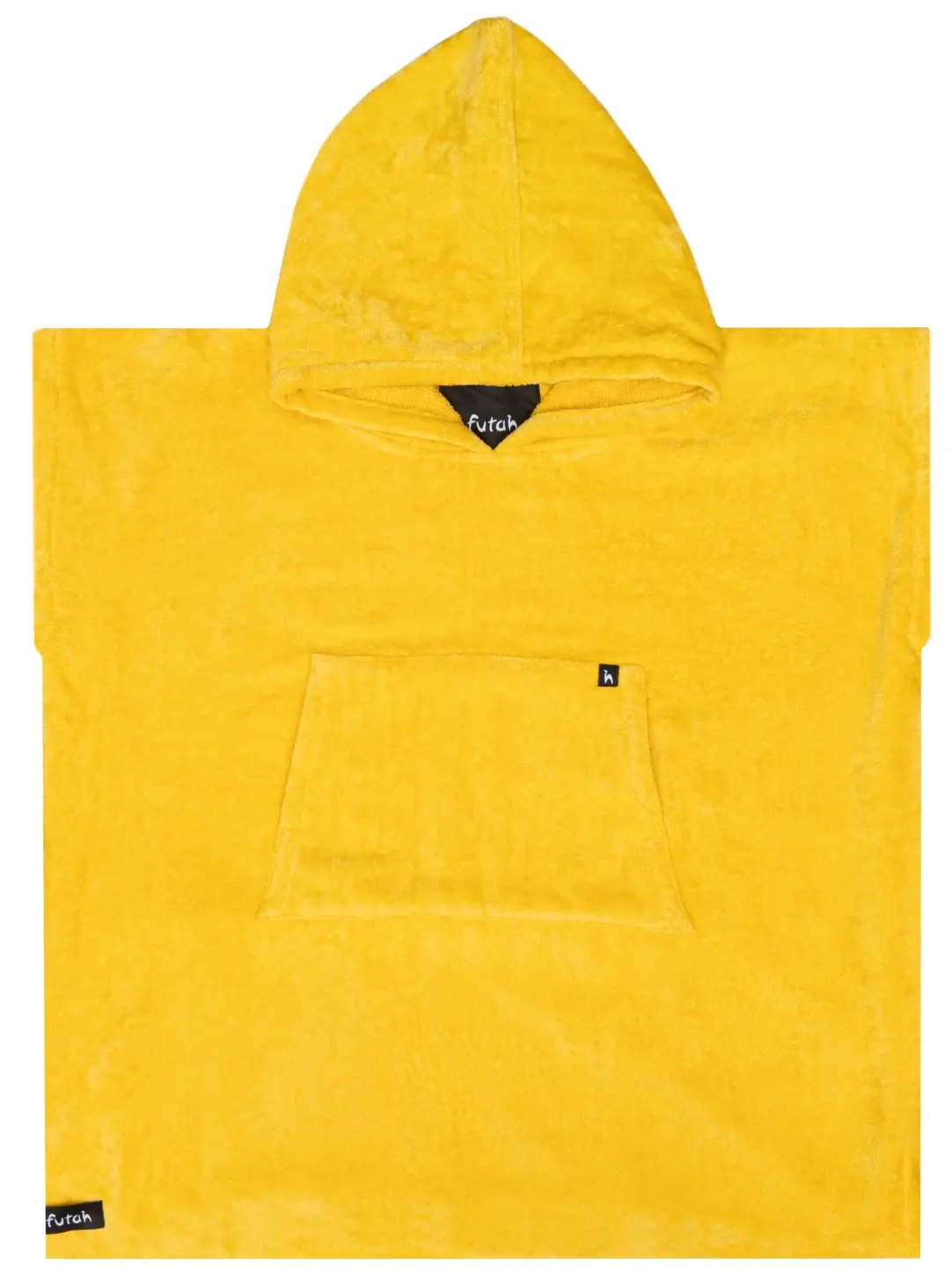 Futah - Ericeira Senfgelb Frottee Poncho Kinder (1)