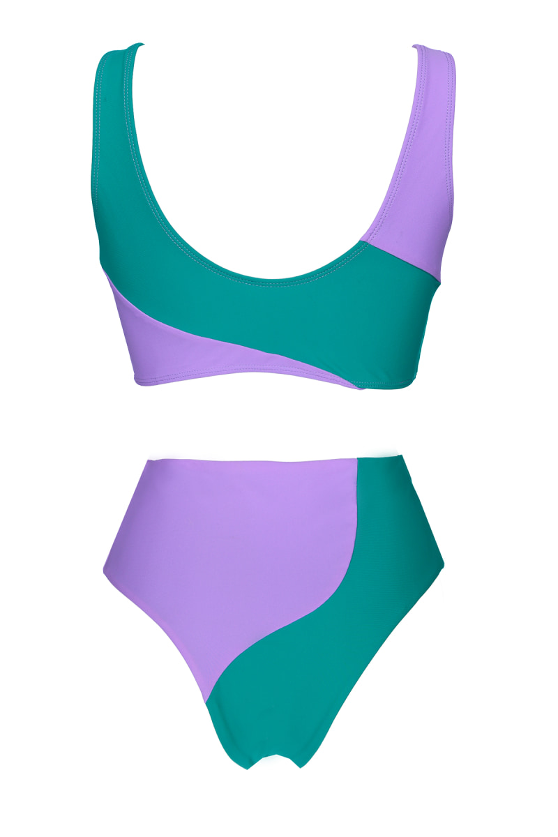 Futah - Aether Grün und Violett Bikinioberteil (6)