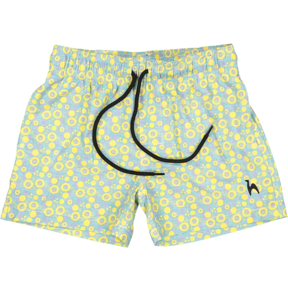 Futah - Vortex Gelbe & Wasser Kinder Badeshorts (3)