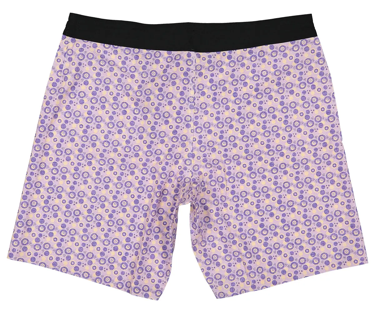 Futah - Vortex Mokka & Violette Badeshorts (4)