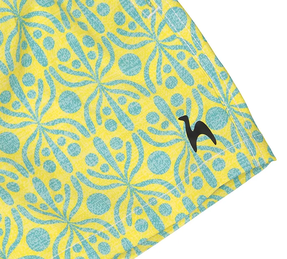 Futah - Flora Gelbe & Wasser Kinder Badeshorts (3)