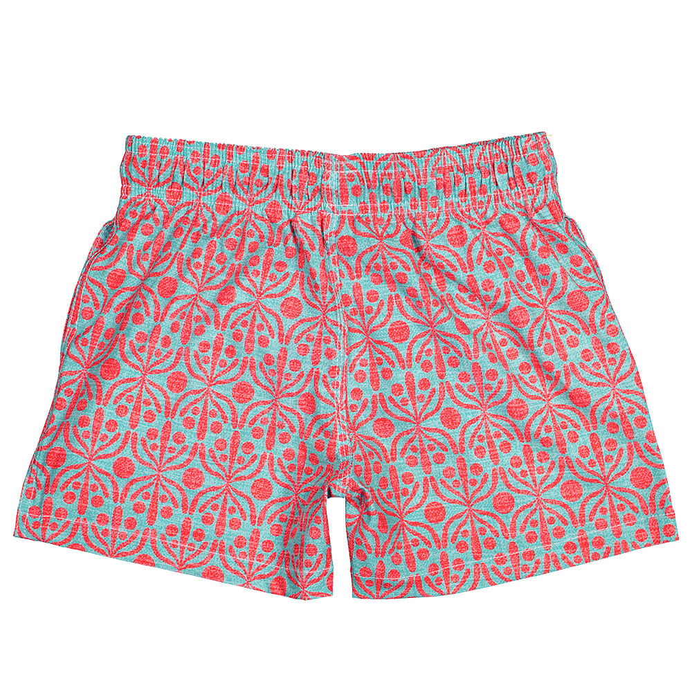 Futah - Flora Aquatisch & Rote Kinder Badeshorts (5)