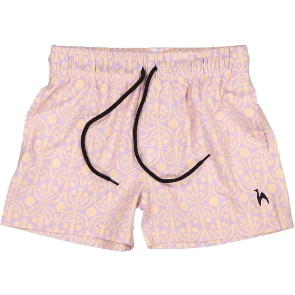 Futah - Flora Mokka & Violette Kinder Badeshorts (3)