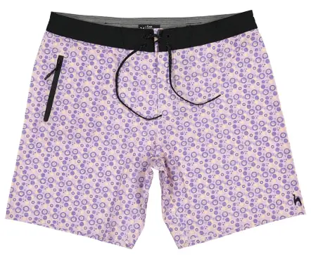 Vortex Mokka & Violette Badeshorts (2)