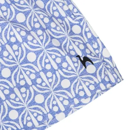 Flora Blaue & Weiße Kinder Badeshorts (2)