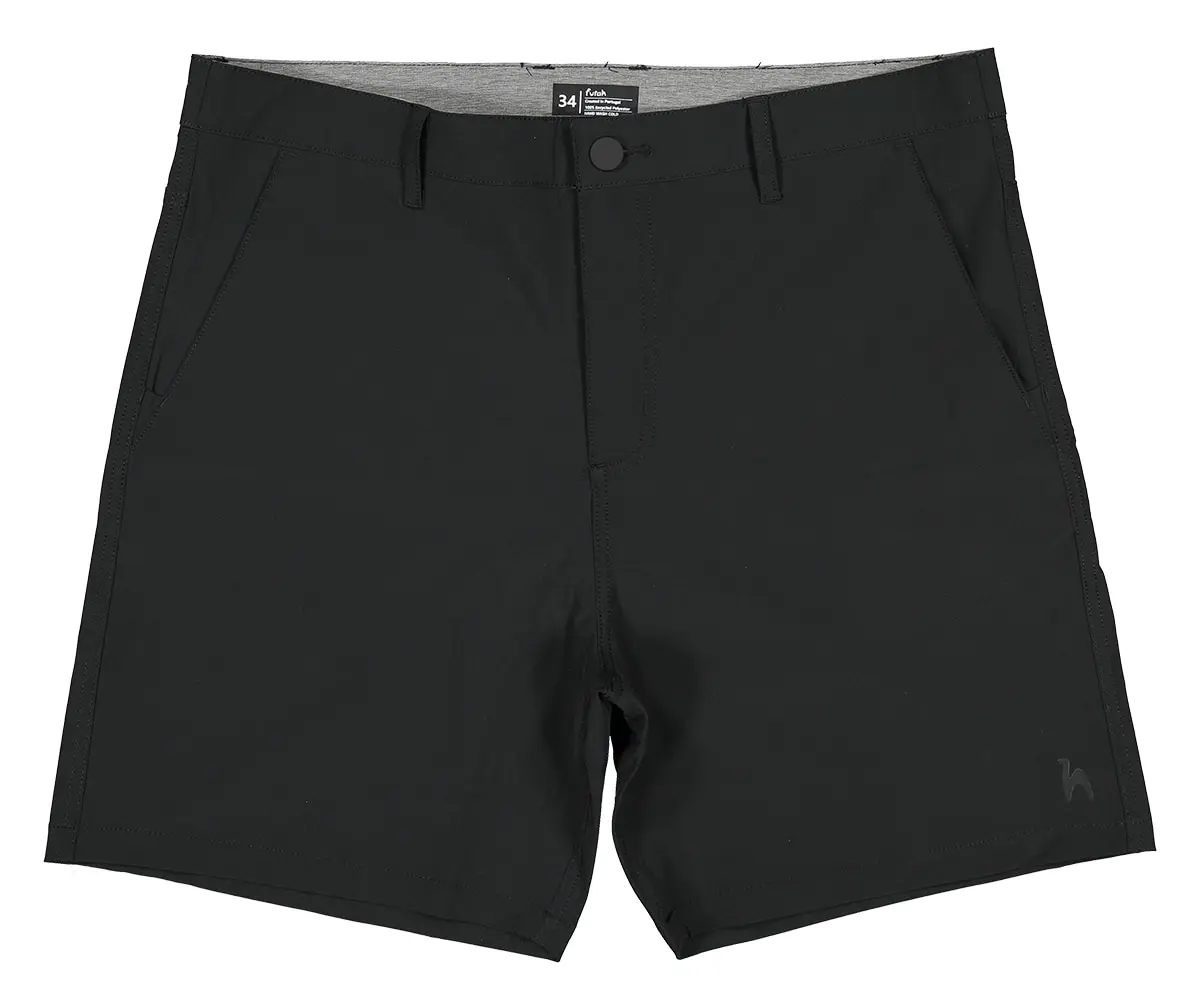 Futah - Ericeira Schwarze Hybrid Shorts (1)
