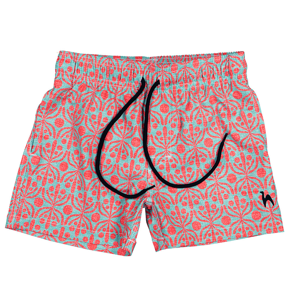 Futah - Flora Aquatisch & Rote Kinder Badeshorts (4)
